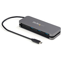 StarTech - Concentrateur 4 ports USB-A et USB-C - Câble de 11,2 po-Hub usb-c 4 ports : ajoutez 3 ports usb-a et 1 port usb-c à un ordinateur portable ou fixe usb-c avec ce hub adaptateur 5 gb/s superspeed usb 3.2/3.1 gen 1, compatible avec les périphériques usb 3.0/2.0