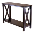 Winsome – Table console Xola, cappuccino-Le X de Xola représente le X dans le design de la table. Un croisement entre le design traditionnel et moderne, cette table est l’acquisition parfaite pour la maison. Offert avec un fini cappuccino riche et fabriqué en bois et en composite de bois. Facile à assembler.