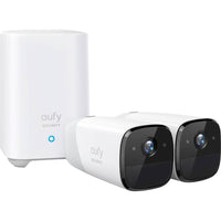 eufy Security - Système de surveillance extérieur Cam 2 Pro 2K avec 2 caméras sans fil-Résolution 2K : en matière de sécurité, l'importance réside dans les détails. Voyez clairement ce qui se passe dans et autour de votre maison en 2K