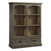 Sauder - 435754 La Collection Sonnet Springs Bibliothèque - Finition Pebble Pine-Quatre tablettes réglables. 