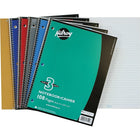 Hilroy - Cahiers de notes 3 sujets, 10 1/2 po x 8 po, variés, 108 pages, perforé à 3 trous-Séparateurs robustes de pages entre les sections