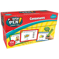 Ressources créées par l'enseignant Cartes d'apprentissage Power Pen : Consonnes, paquet de 53-Offrir aux élèves des activités qui aident à développer les compétences de base en lecture