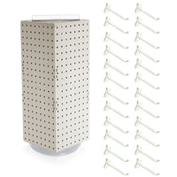 Azar - Tour de cheville interlock avec base et crochets tournants - 8 po x 8 po x 20 po - blanc-Vendu en multiples de: 1