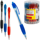 Baseline - Stylos à bille, pointe rétractable, avec prise - 1,0 mm - couleurs variées - paquet de 1800-Prise confortable qui réduit la fatigue