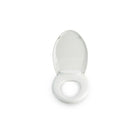 Brondell – Siège de toilette chauffant L60-EW LumaWarm avec veilleuse, allongé, blanc-Blanc