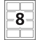 Avery - Recharges blanches pour insignes, 3 1/2 po x 2 1/4 po, paq./400-3 1/2 po x 2 1/4 po  