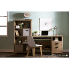 South Shore – Bureau d’ordinateur Gascony avec tiroir à clavier, chêne rustique, 23,5 larg. x 47,5 prof. x 30,625 haut. (po)-TABLETTE COULISSANTE : déposez votre clavier et votre souris sur la tablette glissante sous la surface du dessus. Vous pourrez ainsi placer votre écran d’ordinateur à la bonne hauteur.