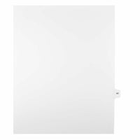 Mark Maker – Onglets séparateurs juridiques blancs, 1/15 onglets, format lettre, sans trous, numéro 41, 25/paquet-Onglets séparateurs blancs, 1/15 onglets
