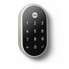 Nest – Serrure Nest x Yale (nickel satiné) avec Nest Connect-À l'extérieur : 4,59 x 2,59 x 0,80 (po) ; À l'intérieur : 7,03 x 2,78 x 2,02 (po)