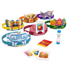 Spin Master - Games Hedbanz-Simple à jouer : Choisissez un bandeau, placez-y une carte et essayez de deviner ce qu'elle représente. Soyez le plus rapide à deviner 3 cartes en posant des questions auxquelles on peut répondre par « oui » ou par « non » pour remporter la victoire. 