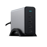 Satechi Chargeur GaN PD 4 ports USB-C 165 W - Gris sidéral-1 x USB-C PD connected - up to 100W