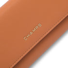 Champs - Portefeuille extensible trifold RFID - Brun-9 fentes pour cartes de crédit