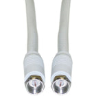 Digiwave – Câble coaxial RG6 de 12 pi, 5,9 x 4 x 5,9 po, blanc-Conducteur central en acier recouvert de cuivre