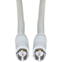 Digiwave – Câble coaxial RG6 de 12 pi, 5,9 x 4 x 5,9 po, blanc-Conducteur central en acier recouvert de cuivre