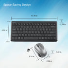 Clavier et souris sans-fil silencieux Verbatim - Noir-Un récepteur nano prêt à l’emploi que l’on peut oublier permet de connecter la souris et le clavier à l’ordinateur.