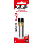 Pentel - Recharges pour portemines - 0,5 mm - 2H - Paquet de 24-Mines de recharge 0,5 mm, 2H