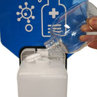 Distributeur automatique de désinfectant pour les mains Wamaco pour stanchions-Hauteur 26.5 » , 8.25 » large, 9 » de profondeur