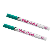 JAM Paper Marqueurs de Peinture Opaque à Traits Fins, Turquoise, 2 / paquet (7665910a)-Couleur :  Turquoise