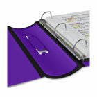 Staples – Reliure Better Binder, 2 po, mauve-Grâce à la fenêtre transparente, ces reliures sont de bonnes reliures de présentation