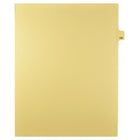 Markmaker - Intercalaires imprimes Legal, Chamois, 1/25th coupe, format lettre, sans trous, 25 tabs/PQT, 5 PQT/Boite, Numero 156-Intercalaires imprimes Legal