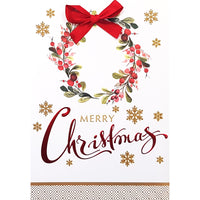 Rosedale Gold - Cartes de souhaits avec enveloppes "Joyeux Noël" Flocons de neige - 5-1/2 po x 8 po - Anglais - Paquet de 6-Carte de souhaits