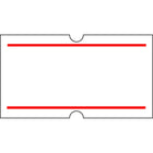 Motex – Étiquettes 5500, 7/8 x 7/16 po, blanc, bande rouge, 10/rouleaux (38-1252-RS)-Étiquettes pour pistolet étiqueteur