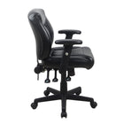 Staples – Fauteuil fonctionnel Kendros, noir-Réglage pneumatique de la hauteur du siège