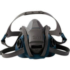 3M - Respirateur À Demi-Masque Série 6500Ql Avec Mécanisme De Bascule Quick-Latch, Silicone, Petit, paquet de 3-Matériau du masque Silicone