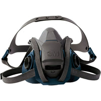 3M - Respirateur À Demi-Masque Série 6500Ql Avec Mécanisme De Bascule Quick-Latch, Silicone, Petit, paquet de 3-Matériau du masque Silicone