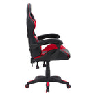 Chaise de jeu Ravagers de CorLiving - Noir/Rouge-Les accoudoirs s’inclinent avec la chaise pour plus de confort