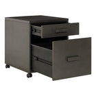 Sunjoy - Classeur Portland - 22 po l x 18.1 po P x 22.4 po H - avec fini antique-Roulettes à roulement doux pour la mobilité