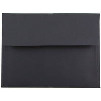 JAM Paper Enveloppe A6 avec fermeture gommée, 4 3/4 x 6 1/2 po, noir, 100/paquet-Noir