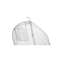 Eddie's - Sacs à vêtements à fermeture eclair de 72 po pour robes de mariee - blanc - 12/paquet-Sacs à vêtements