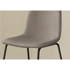Monarch Specialties - 7751 Tabouret De Bar - Simili-Cuir Taupe/Metal Noir-Parfait pour des bureaux "debout", bar ou comptoir