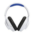 JBL - Quantum 360P Casque de jeu console supra-auriculaire sans fil pour Playstation - Blanc/Bleu-Jusqu'à 22 heures d'autonomie de la batterie, charge rapide, lecture et charge