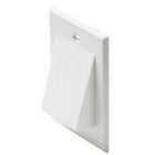 Digiwave – Plaque murale pour câble réseau, 0,1 x 2,4 x 4,5 po, blanc-Digiwave – Plaque murale pour câble réseau (bande unique)