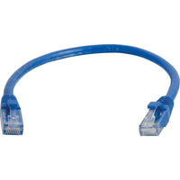 C2G – Câble réseau de raccordement UTP non blindé anti-accrochage de catégorie 6, 7,6 m/25 pi, bleu-Modèle anti-accrochage pour les cartes réseau, les concentrateurs, les commutateurs, les routeurs, les modems DSL/câble, les panneaux enfichables et d’autres applications réseau de haute performance.