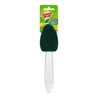 Scotch-Brite - Éponge à vaisselle robuste avec manche-Bouts récurrents en forme de goutte pour aller dans les endroits exigus