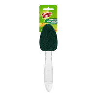Scotch-Brite - Éponge à vaisselle robuste avec manche-Bouts récurrents en forme de goutte pour aller dans les endroits exigus