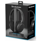 Casque TV stéréo RF sans fil rechargeable Brookstone BKH500-L'audio est transmis sans fil via la technologie de radiofréquence (pas Bluetooth)