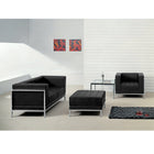 Flash Furniture – Ensemble HERCULES Imagination avec divan, causeuse et pouf, cuir noir (ZBIMAGSET11)-Cuir reconstitué noir