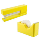 JAM Paper – Ensemble de travail et de bureau, agrafeuse et dévidoir à ruban, jaune (3378YE)-Couleur : Jaune