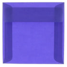 JAM Paper Enveloppes translucides de 6,5 x 6,5 po, bleu primaire, 50/paquet-Enveloppes translucides en papier bleu primaire