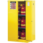 JustriteMD – Armoire de rangement ininflammable Sure-GripMD, 2 portes manuelles; 43 x 34 x 65 (po)-Paroi double, acier soudé de calibre 18 avec une isolation d’air de 1 1/2 po