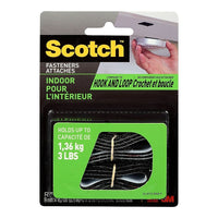 Scotch™ - Attaches pour l'intérieur, ¾ po x 18 po, noir, paq./1 ensemble-Fermeture de remplacement pour les fermetures à glissière, les boutons-pression et les crochets