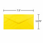 JAM Paper - Enveloppes colourées Monarch - 3,875 x 7,5 - Jaune recyclé - Paquet de 50-50 enveloppes par paquet
