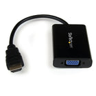 StarTech  Adaptateur conv. vidéo HDMI à VGA avec audio pour ordinateur de bureau/portatif/ultraportable, 1920 x 1200-Rendez votre nouvel équipement HDMI (ordinateur de bureau, portatif ou ultraportable) aisément compatible avec un écran VGA (télévision, écran, projecteur).