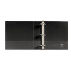 Avery® - Reliure de présentation durable à anneaux obliques en D, 2 po, noir-Panneau de doublage transparent à l'avant, à l'arrière et sur le dos