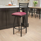 Flash Furniture - Tabouret de bar xU6F8BLDSWVBGV, bourgogne-Siège pivotant