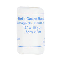 Wasip - Rouleau de gaze - 5cm x 9m - Paquet de 12-À utiliser comme première couche de protection pour couvrir les plaies
